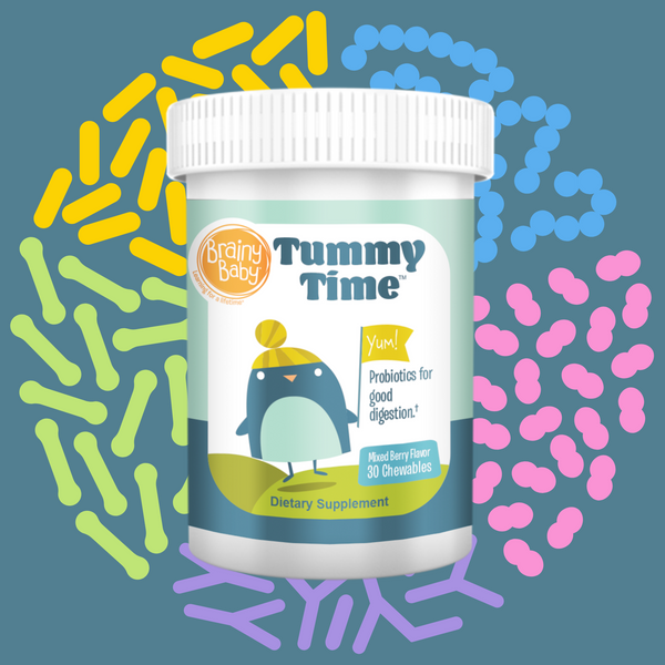 Brainy Baby Tummy Time Chewables - Mixed Berry Flavor