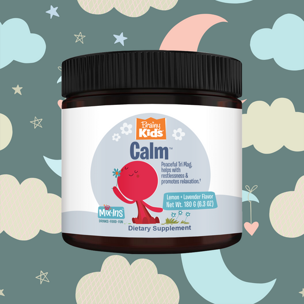 Brainy Kids Calm MIX-ins Powdered Drink - Lemon-Lavender Flavor