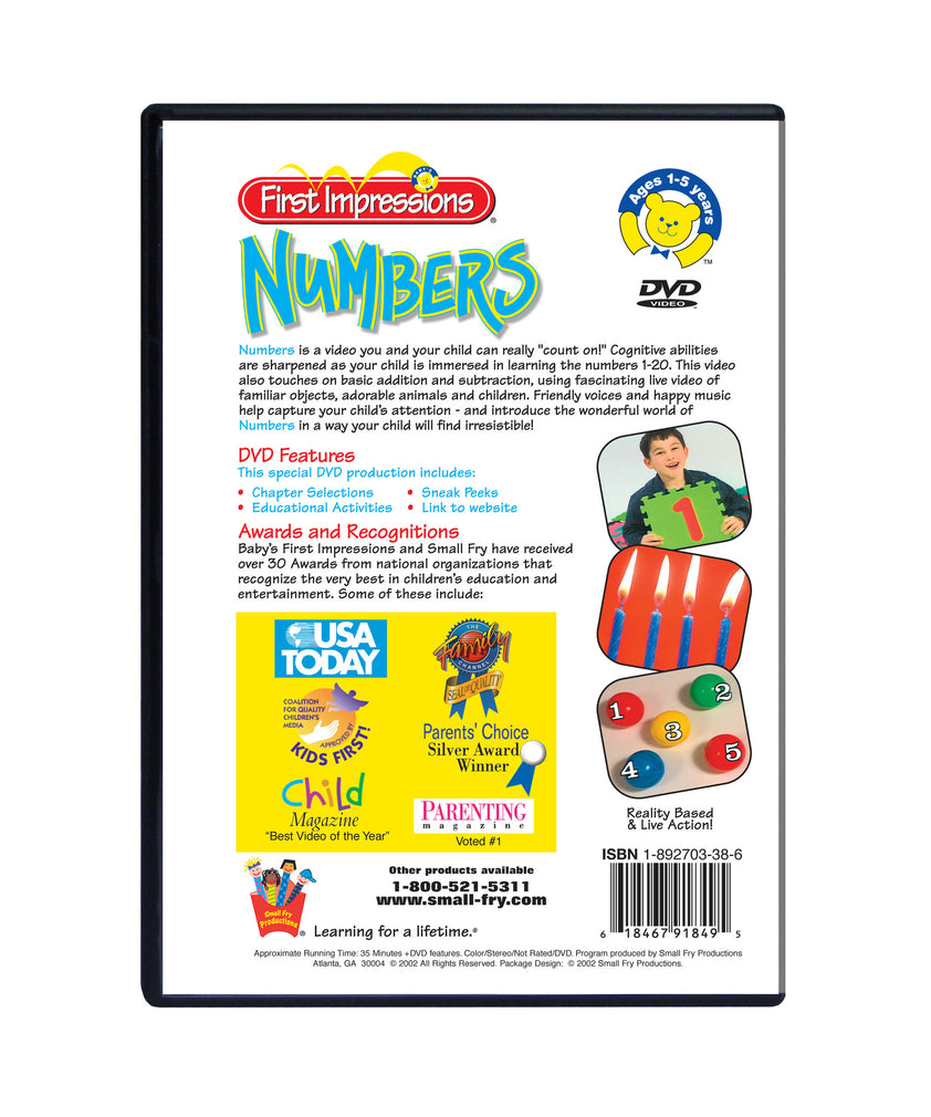 Babyfirsttv Numbers Baby's First Impressions Numbers Digital Download | Kids 123s Video ...